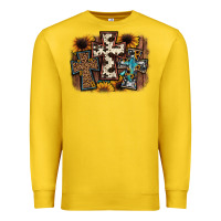 Lemon cross background Premium Sweatshirt - JahusDesignShop
