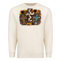 Sandshell cross background Premium Sweatshirt - JahusDesignShop