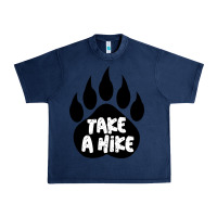 Navy take a hike Urban Heavy Tee - Unal Design