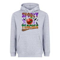 Heather Grey spooky teacher Heavyweight Hoodie - BundleAndBundleShop