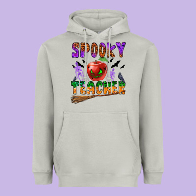 Spooky Teacher Heavyweight Hoodie Designed By Bundleandbundleshop
