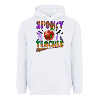 White spooky teacher Heavyweight Hoodie - BundleAndBundleShop
