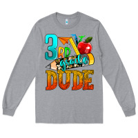 Heather Grey 3rd grade dude Long Sleeve Tee - texasbilliewilder