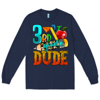Navy 3rd grade dude Long Sleeve Tee - texasbilliewilder