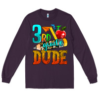 Plum 3rd grade dude Long Sleeve Tee - texasbilliewilder