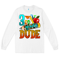 White 3rd grade dude Long Sleeve Tee - texasbilliewilder
