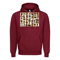 Burgundy juneteenth bundle preview Zipper Hoodie - HRA Design Shop