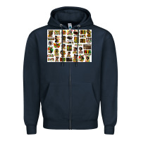 Navy juneteenth bundle preview Zipper Hoodie - HRA Design Shop