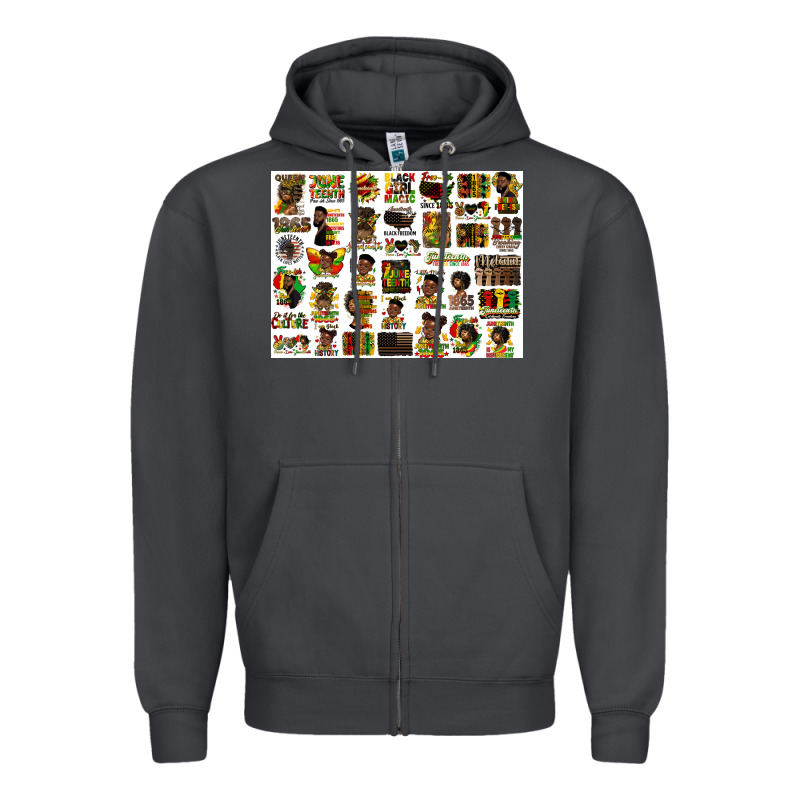 Juneteenth Bundle Preview Zipper Hoodie by HRA Design Shop | Teevron