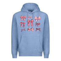Colony Blue pink ribbons Premium Hoodie - MaliasSmallBusiness
