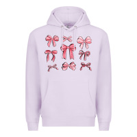 Lilac pink ribbons Premium Hoodie - MaliasSmallBusiness