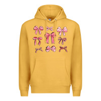 Mustard pink ribbons Premium Hoodie - MaliasSmallBusiness