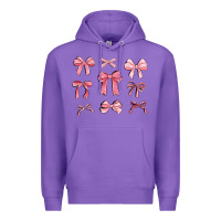 Purple pink ribbons Premium Hoodie - MaliasSmallBusiness