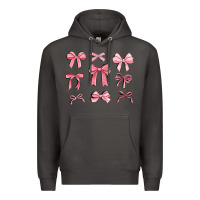 Smoke pink ribbons Premium Hoodie - MaliasSmallBusiness