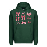 Sports Green pink ribbons Premium Hoodie - MaliasSmallBusiness