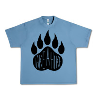 Pebble Blue take a hike Urban Heavy Tee - Unal Design