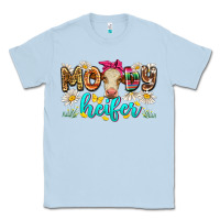 Dusty Blue moody heifer Classic Tee - Zillion Design Studio