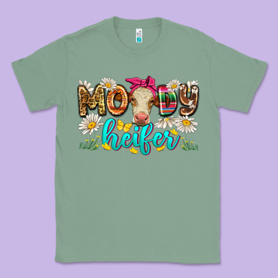 Moody Heifer Classic Tee Designed By Zillion Design Studio