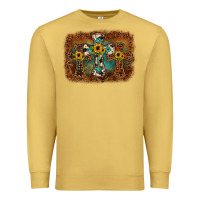 Antique Gold cross backgraund Premium Sweatshirt - JahusDesignShop