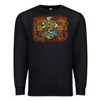 Black cross backgraund Premium Sweatshirt - JahusDesignShop