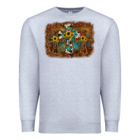 Heather Grey cross backgraund Premium Sweatshirt - JahusDesignShop