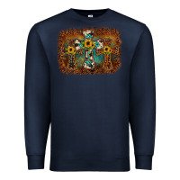 Navy cross backgraund Premium Sweatshirt - JahusDesignShop