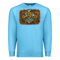Ocean Blue cross backgraund Premium Sweatshirt - JahusDesignShop