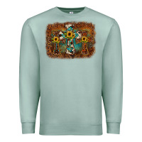 Cross Backgraund Premium Sweatshirt | Teevron