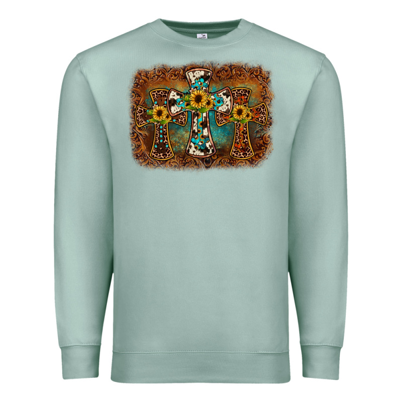 Cross Backgraund Premium Sweatshirt by JahusDesignShop | Teevron