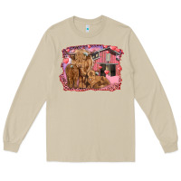 Mushroom valentine's day mama cow and baby cows Long Sleeve Tee - RanaPortraitStore