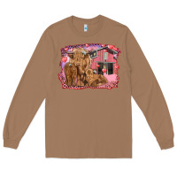 Toasted Coconut valentine's day mama cow and baby cows Long Sleeve Tee - RanaPortraitStore