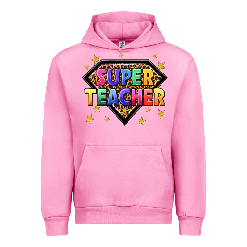 Super Teacher With Leopard Urban Hoodie by NancyCooperArtShop | Teevron