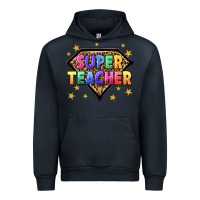 Navy super teacher with leopard Urban Hoodie - NancyCooperArtShop