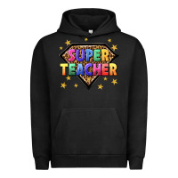Pigment Black super teacher with leopard Urban Hoodie - NancyCooperArtShop