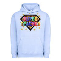 Pigment Grape Ice super teacher with leopard Urban Hoodie - NancyCooperArtShop