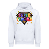 White super teacher with leopard Urban Hoodie - NancyCooperArtShop