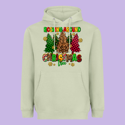 Rocking Around The Christmas Tree Heavyweight Hoodie Designed By Adodesignshop