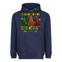 Navy rocking around the christmas tree Heavyweight Hoodie - AdoDesignShop