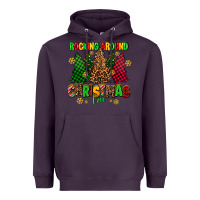 Plum rocking around the christmas tree Heavyweight Hoodie - AdoDesignShop