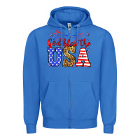 True Royal God bless the USA Zipper Hoodie - Neo Western