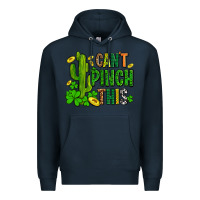 Navy cant pinch this with clovers Premium Hoodie - AdoDesignShop