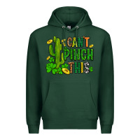 Sports Green cant pinch this with clovers Premium Hoodie - AdoDesignShop