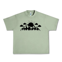 Oil Green Mountain Urban Heavy Tee - Unal Design