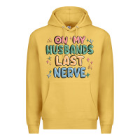 Antique Gold on my husbands last last nerve Premium Hoodie - MaliasSmallBusiness