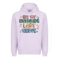 Lilac on my husbands last last nerve Premium Hoodie - MaliasSmallBusiness