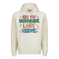 Oatmeal Heather on my husbands last last nerve Premium Hoodie - MaliasSmallBusiness