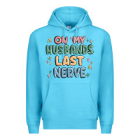 Ocean Blue on my husbands last last nerve Premium Hoodie - MaliasSmallBusiness