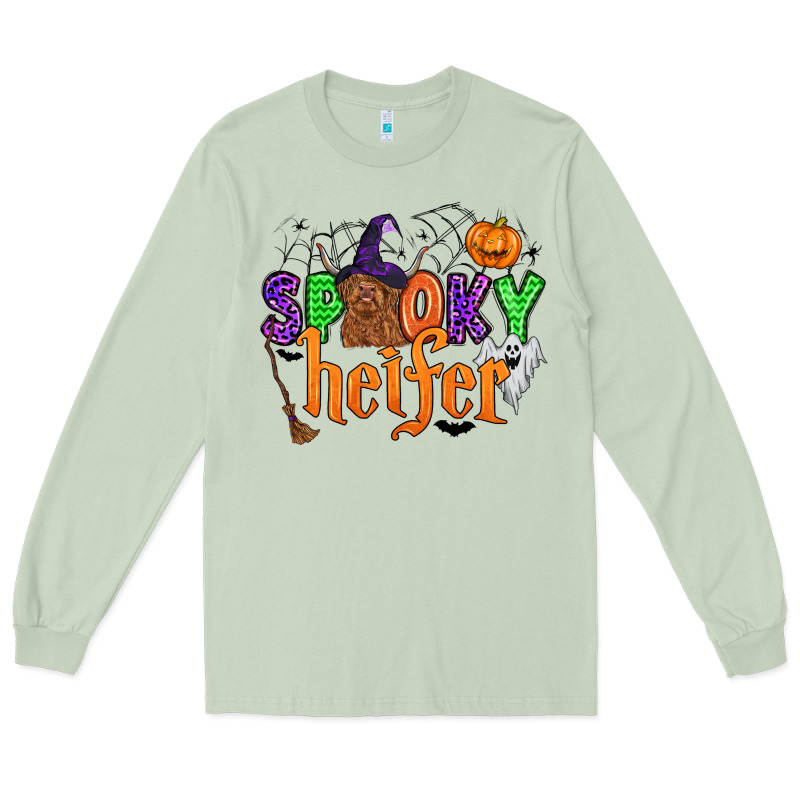 Spooky Heifer Long Sleeve Tee by Zillion Design Studio | Teevron