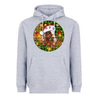 Heather Grey Christmas horse Heavyweight Hoodie - Artiststas