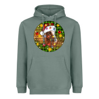 Sage Christmas horse Heavyweight Hoodie - Artiststas